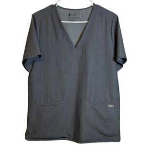 Figs V-Neck Surgeon Nurse Doctor Pharmacist Scrub Top Casma Size Large EUC #2559